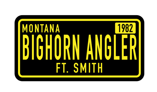 Sticker - Bighorn Angler License Plate