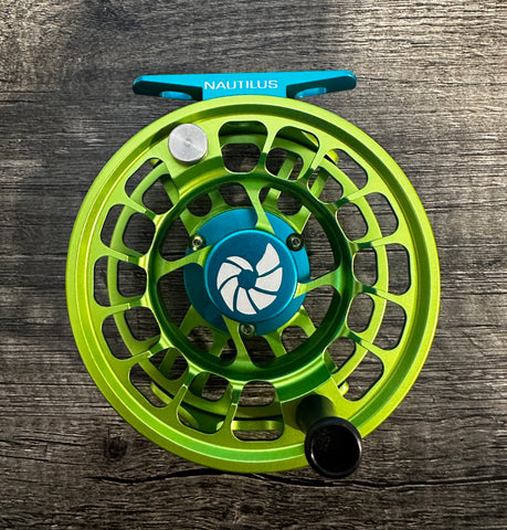 Nautilus X-Series Reel CUSTOM - Teal/Lime